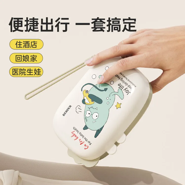奶瓶第三代婴儿便携奶瓶刷套装清洁刷外出携带沥水架收纳一体刷子商品图
