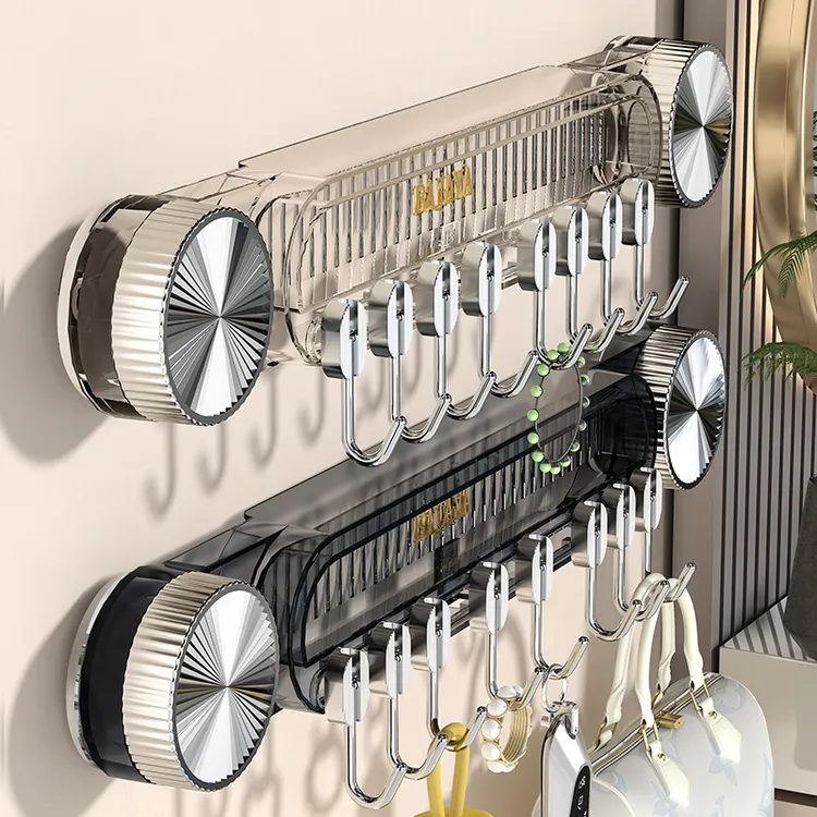 旋转吸盘挂钩一排免打孔强力承重挂勾家用挂衣钩排钩浴室联排粘钩