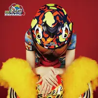 HEA x RYMIC 联名款醒狮男女摩托车机车骑行半覆式头盔通风透气