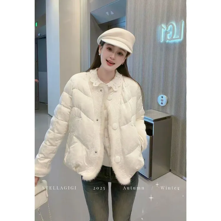 SG / 郭幂幂 AW 90白鸭绒新年战袍水貂毛拼国风羽绒服WT-20260005