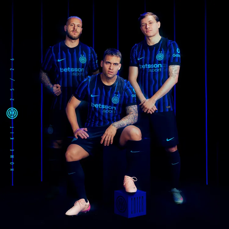 FCIM/国际米兰足球俱乐部25-26赛季国米新主场球衣【球员版】足球服