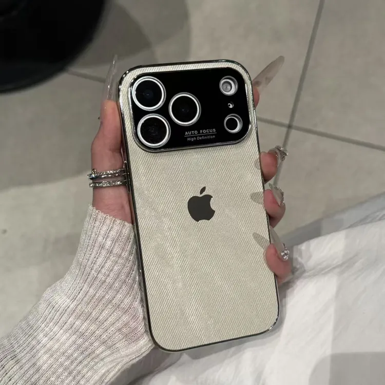 新款大视窗电镀牛仔适用于iPhone17promax手机壳苹果16高颜值15潮