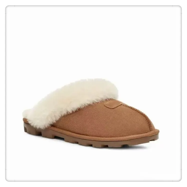 【薄底星拖】桑坡雪地靴皮毛一体薄底雪地靴2025新款秋冬加厚雪地靴