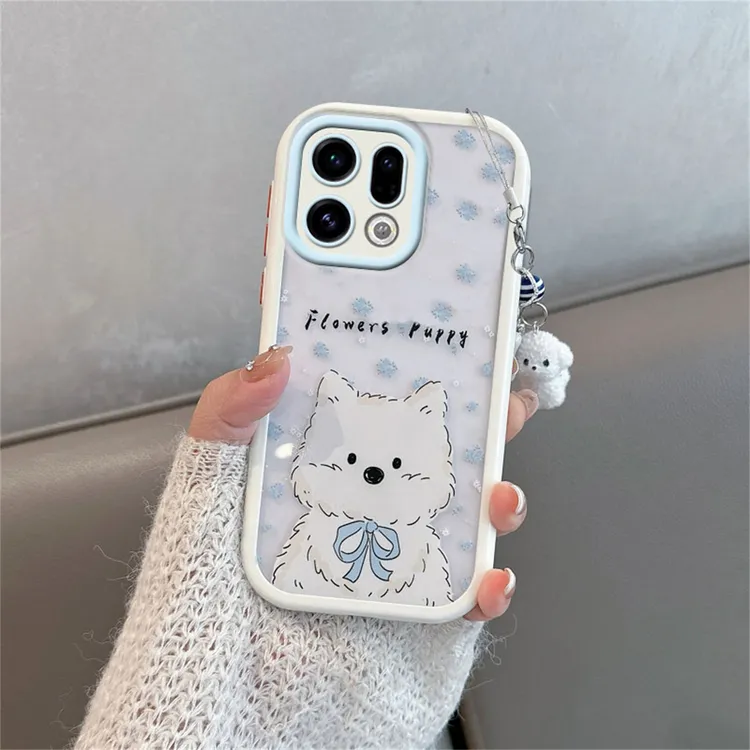 适用于oppofindx9手机壳x9pro透明plj110可爱plg110小狗全包防摔