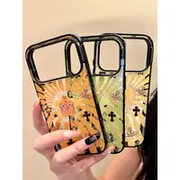 适用苹果iphone17promax漩涡创意16pro个性透明15可爱14ins手机壳