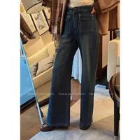 Glele私服「出圈牛仔裤」老钱风气质修身显瘦阔腿直筒牛仔