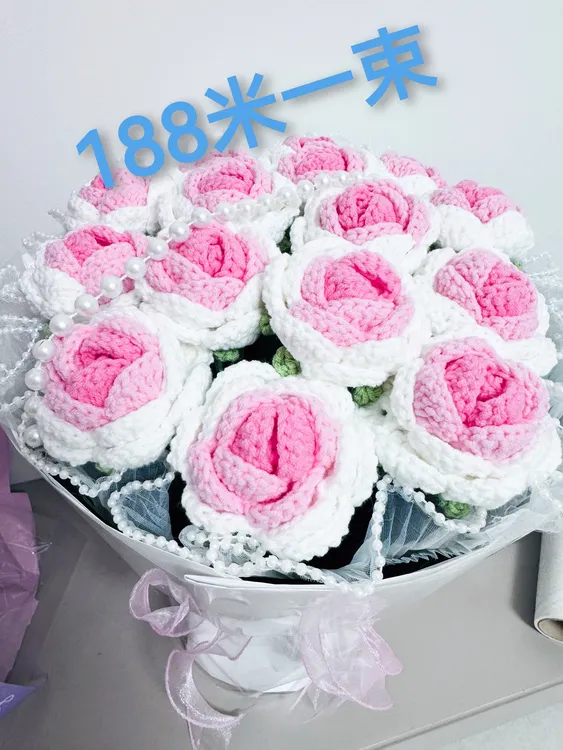 纯手工花束车挂件