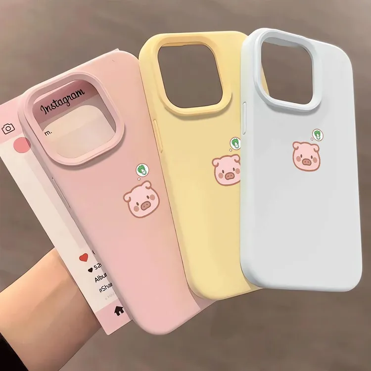 小猪想白菜适用iphone16手机壳可爱15PRO/14简约13/12/11糯米壳