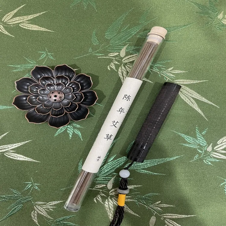 10g天然线香21cm沉香檀香家居香薰（送莲花香插+火折子）