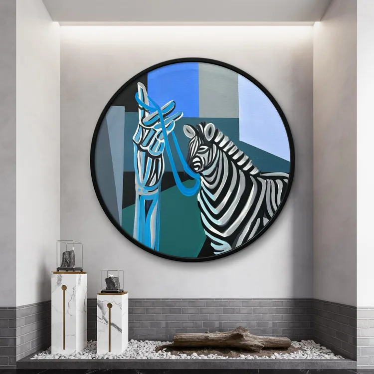 【侯静系列创作-「驾驭」-布面油画】