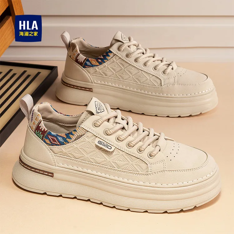 海澜之家男鞋2025早秋新款轻便透气休闲运动百搭青年低帮男士板鞋