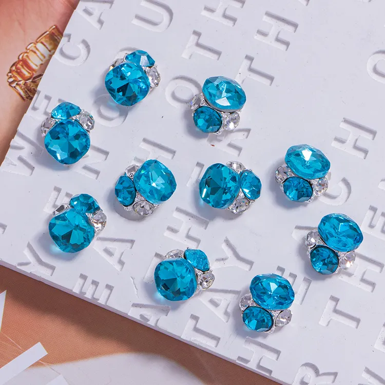 【梧州料双面肥方堆堆钻】手工夏日爆闪流行夏季简单方便超闪晕染液