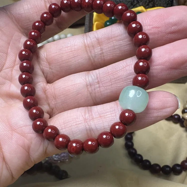 非金属皮质手链 009金色手串配饰时尚百搭男女款新品轻奢红色饰品