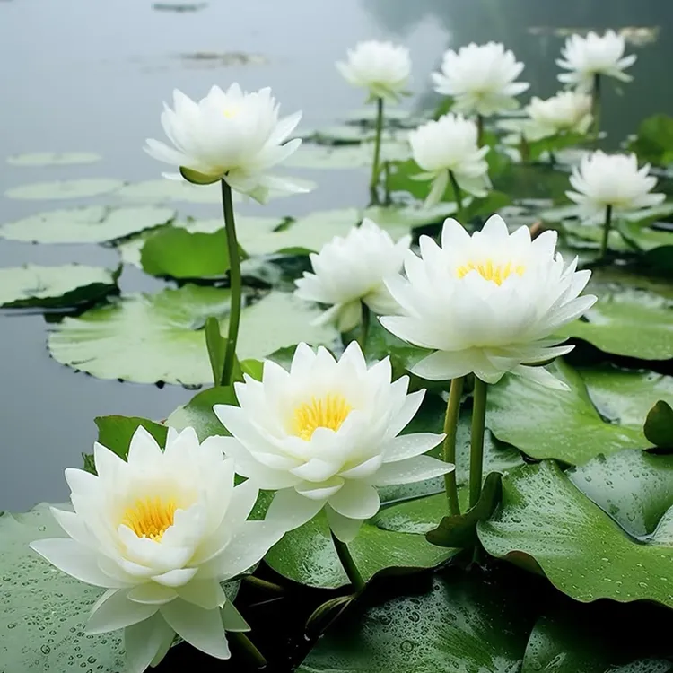 花自开睡莲根块睡莲花池塘鱼缸耐寒耐热水培观花植物