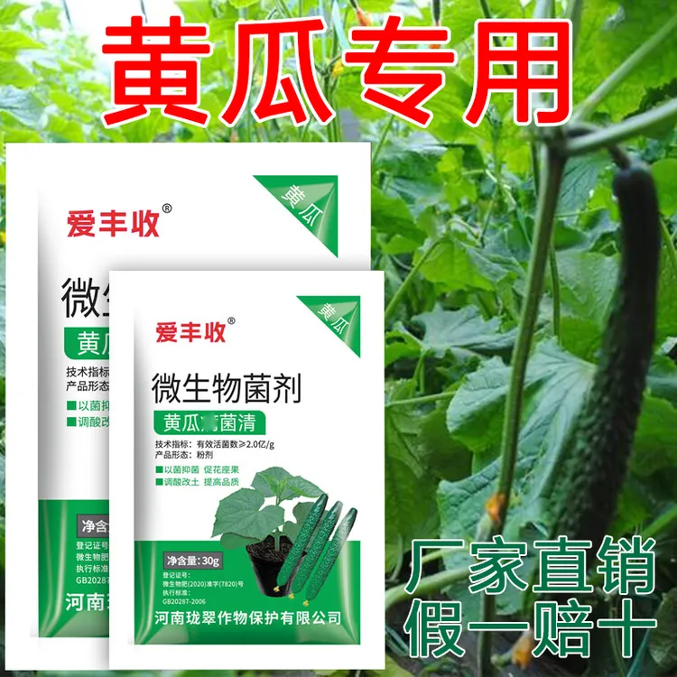 爱丰收黄瓜病菌清专用微生物菌剂微生物菌肥增产保花保果叶面肥料