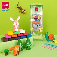 得力超轻粘土幼儿园彩泥儿童橡皮泥手工DIY材料制作工具小学生