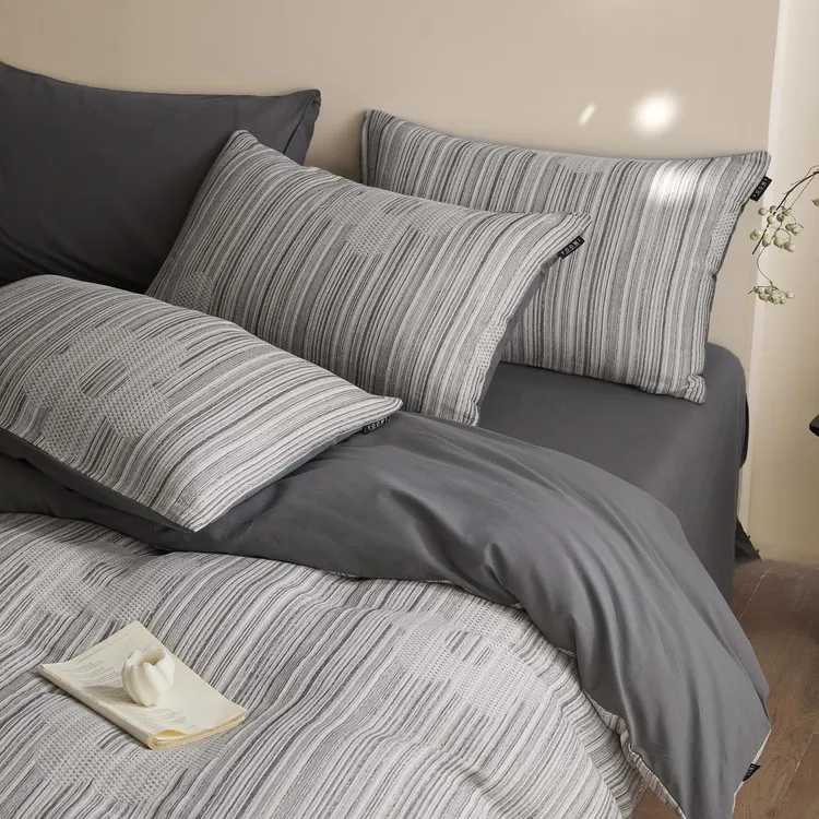 【梨涡】全棉色织提花轻奢套件  体验舒适睡眠