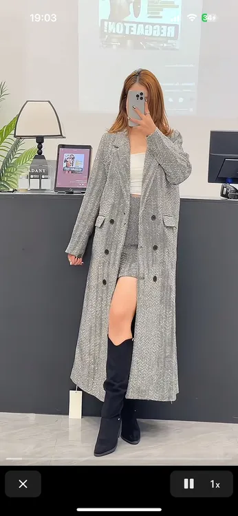 【顺丰包邮】MADANY新款满钻大衣