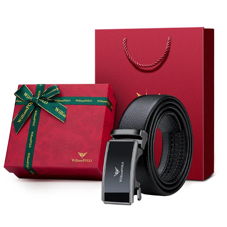 英皇保罗男士新款商务简约大方牛皮腰带高档真皮轻奢时尚休闲百搭