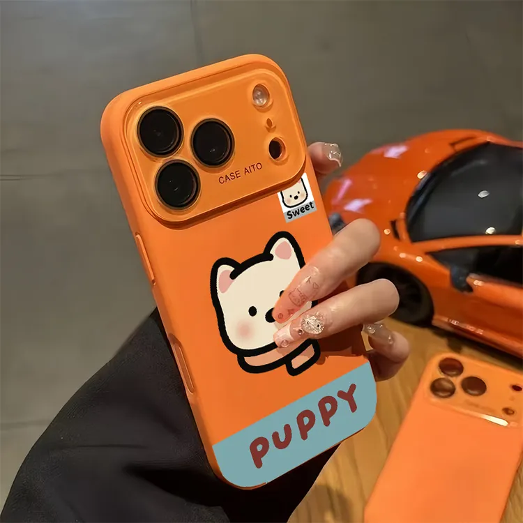 插画西高地狗狗新款液态大视窗适用iPhone17promax男女款16防摔全