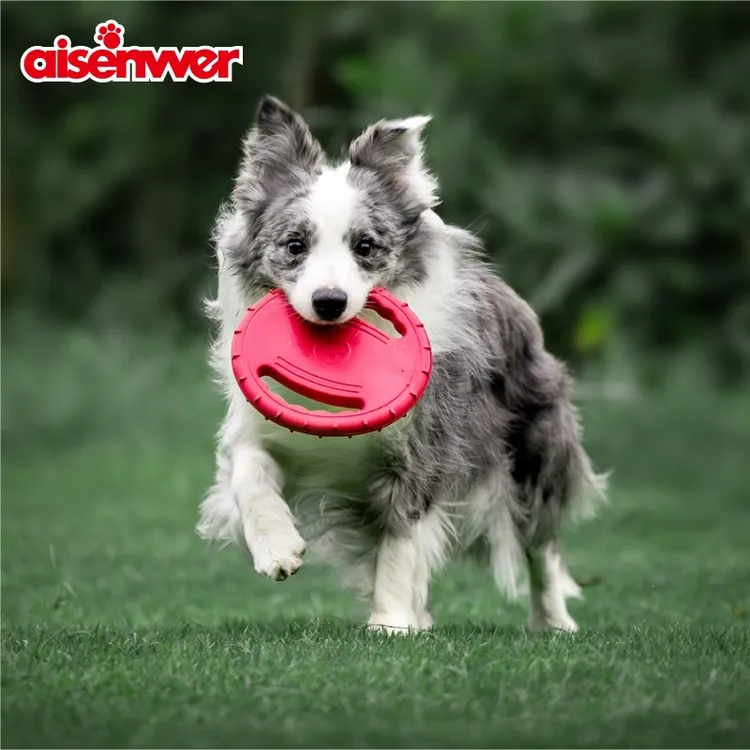 宠物飞盘拉环玩具耐咬弹力互动中小型犬金毛边牧互动训练拔河玩具