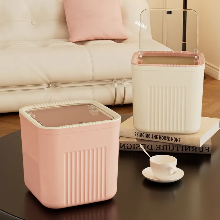 迷你垃圾桶桌面厨房卫生间小号带盖纸篓车载客厅茶几茶桌小收纳桶