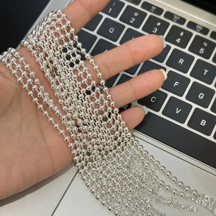 925银手链 原创设计简约百搭气质女圆珠素手链 3776