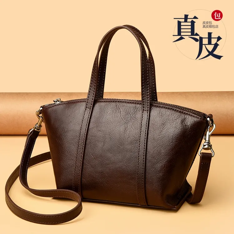 【真皮女包】头层树膏植鞣牛皮包复古通用手提包气质斜跨肩包妈妈包