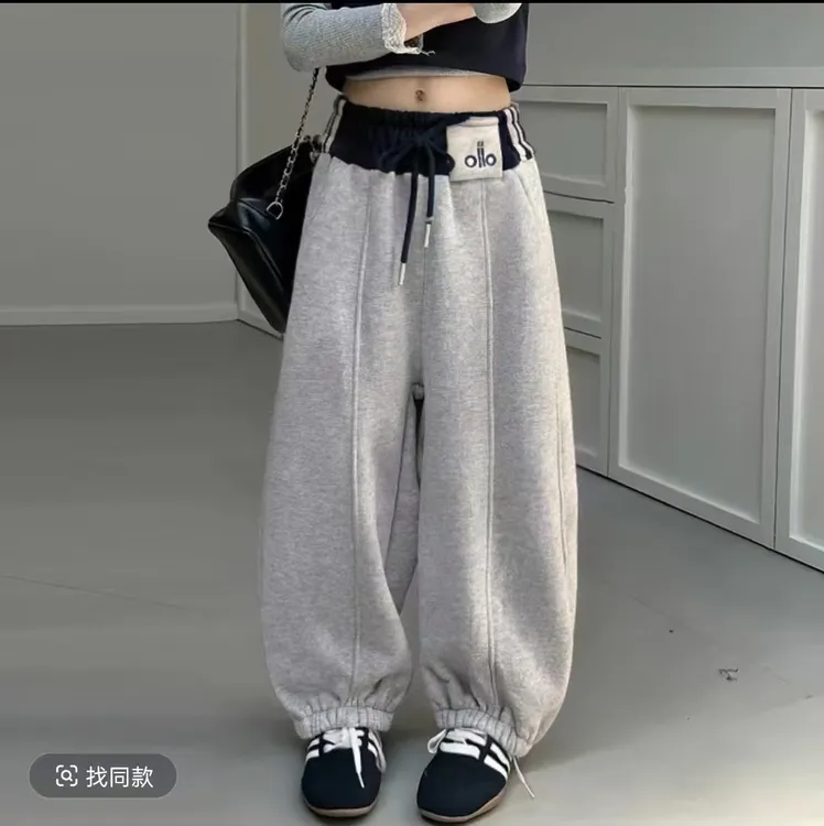 【立体加绒】2025男女童加绒时尚冬季简约百搭防寒宽松卫裤上学神裤