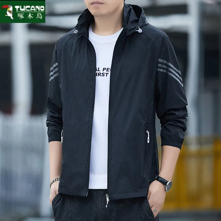 TUCANO/啄木鳥UPF50+防晒服冰丝夏季薄款男骑行户外防晒运动外套