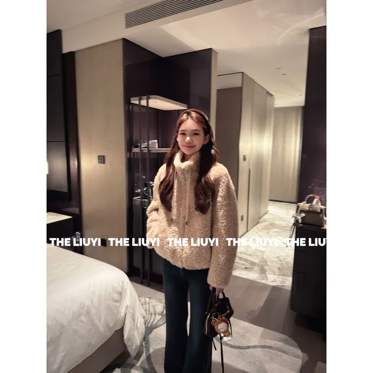 【LIUYI】西西里~冬季全羊毛御寒保暖立领外套51110B6