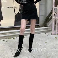 【ZACOCO】通勤薄款高腰百搭气质休闲显瘦半身短裙3338半身裙