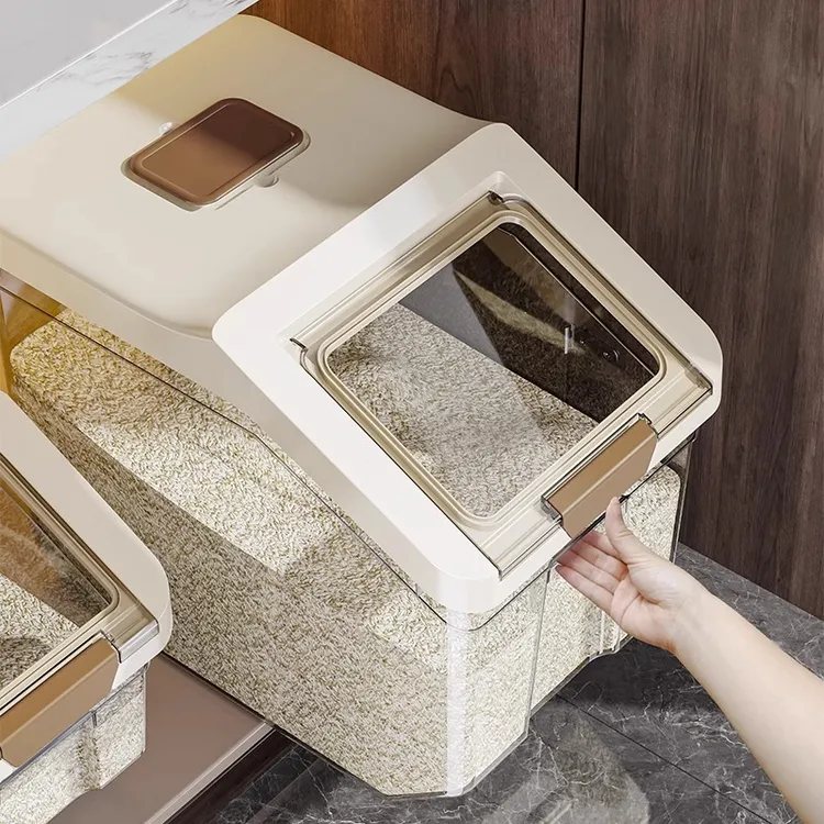 家用2025新款防虫防潮密封米桶米缸大米收纳盒储米箱大容量杂粮桶