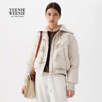 TeenieWeenie小熊羽绒服25复古牛角扣大翻领保暖外套TTJD258TCBA