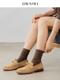 CHUNXILI/春熙里 秋冬纯色简约百搭中筒袜堆堆袜D00SP53068