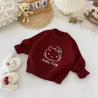 女童毛衣秋冬2025新款儿童女宝宝针织衫洋气时髦加厚保暖上衣冬装