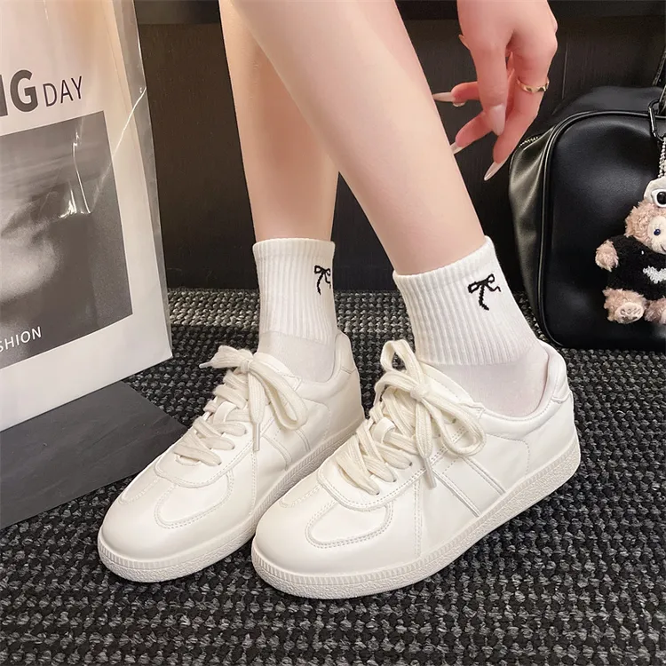 小白鞋女德训鞋特软真羊皮女鞋爆款2025新款百搭鞋子头层牛皮轻奢