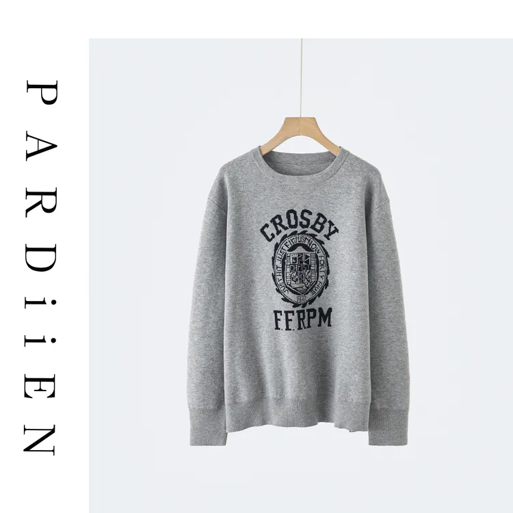 【北总严选】帕迪恩字母印花针织套头圆领衫25PD-99375