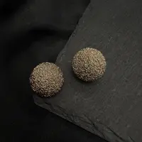铜合金耳饰 0716 Acc-C75 气质轻奢时尚百搭小香风金色耳饰