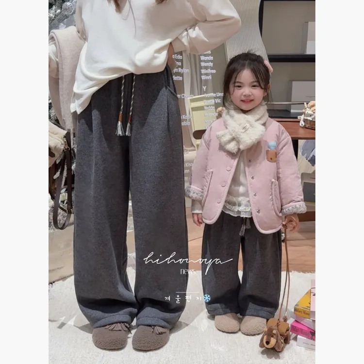 【羊毛呢子裤】十六Hihoniy2025冬亲子软糯醋酸530g加绒羊毛卫裤
