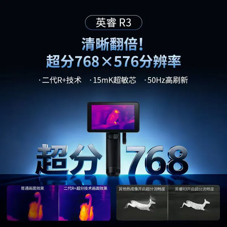 新品2026首发上市英睿巡逻舰R3一体机高清防水红外热成像