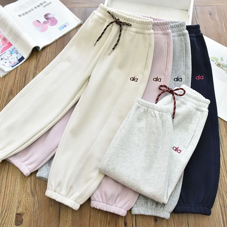 女童休闲裤子春秋款儿童洋气运动裤中大童韩版卫裤小女孩秋季长裤