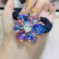79炫彩透紫色发绳