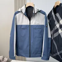 H系撤柜剪标男装撞色正反两面穿外套男款春秋款休闲双面夹克上衣