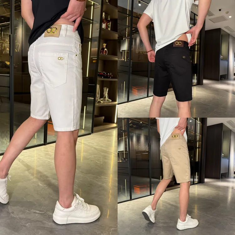 2025男士夏季薄款轻奢高定短牛仔裤时尚短裤9826-1
