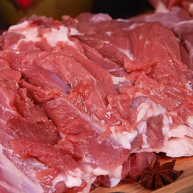 剔骨鲜羊肉散养山羊半羊5斤+产地山东临沂+整扇切块5%腿排
