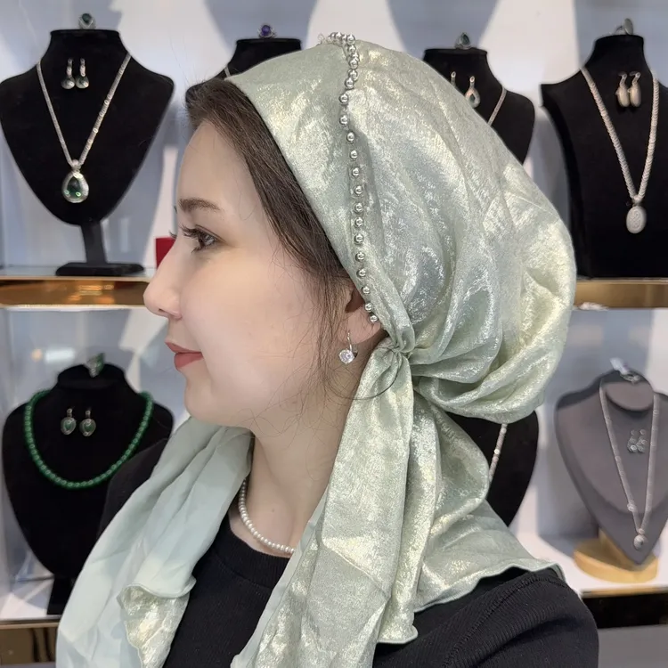 绿色 进口 头巾       