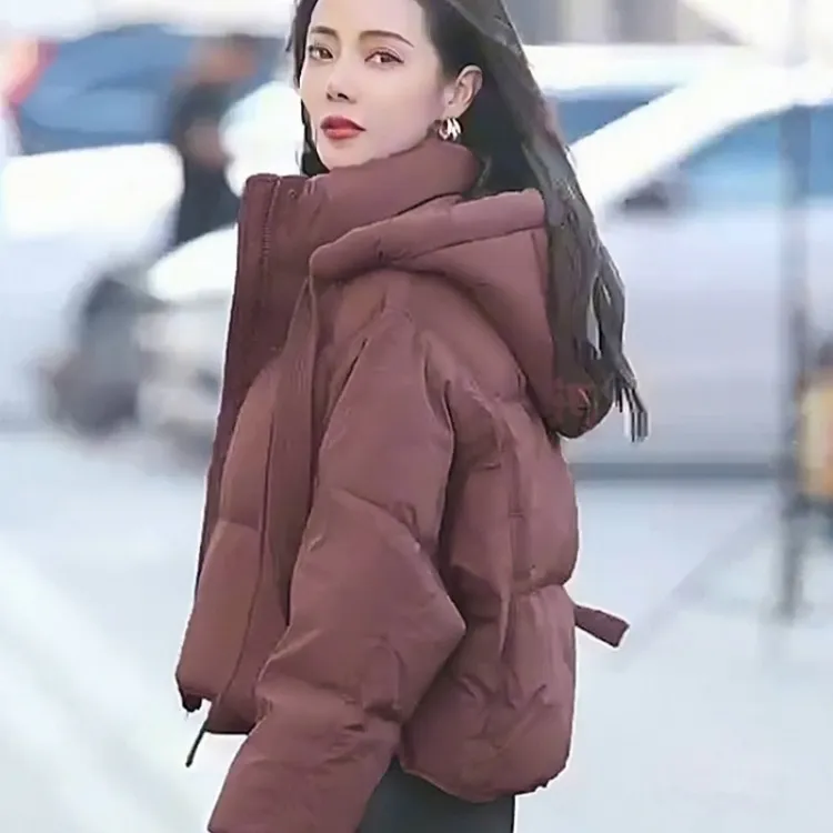 常规2025年新款冬季羽绒棉服女短款韩版设计感棉衣小个子加厚棉袄
