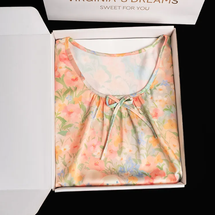 达芬奇密码【繁华兔】睡裙2026夏季新款时尚短袖气质睡裙家居服