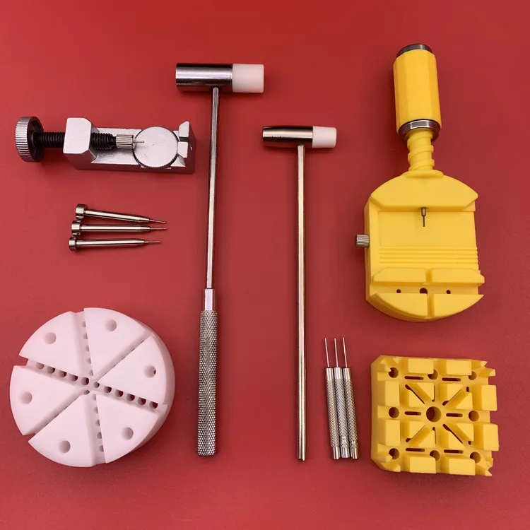 修表工具,手表维修工具,小锤子,金属软硬两用锤 拆卸钢带长度工具